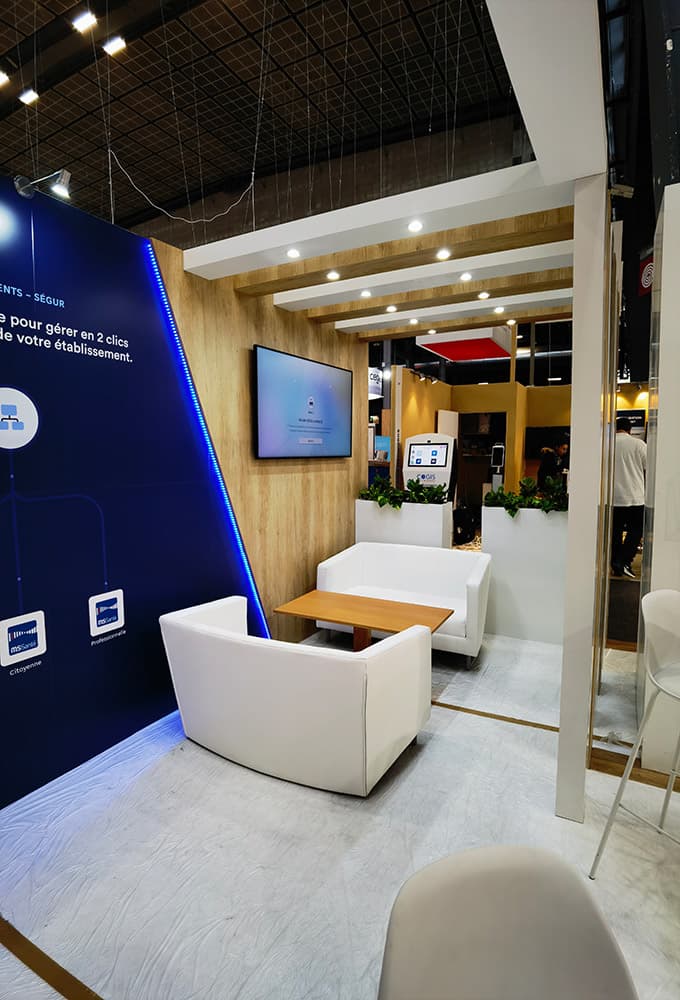 Stand Lifen : espace rendez-vous livré