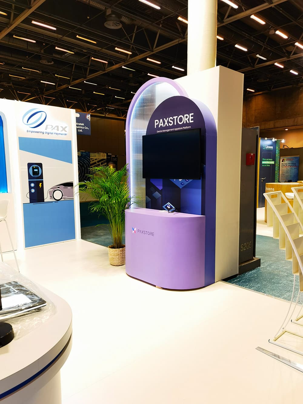 Stand PAX : espace de démonstration