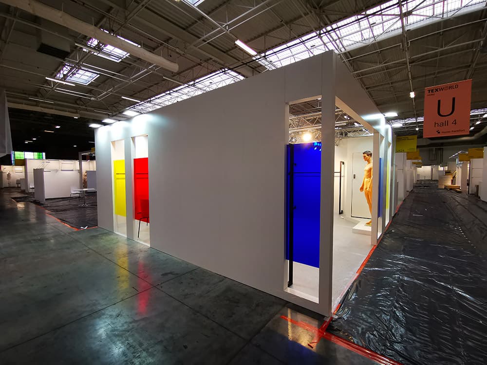 Espace Textile World : détail scénographie